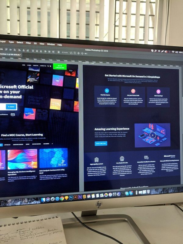 grey flat screen computer monitor